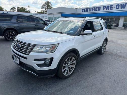White Platinum Clearcoat Metallic 2016 Ford Explorer Limited