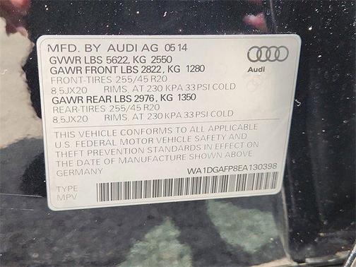 2014 Audi Q5 3.0T Premium Plus quattro