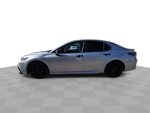 Ice Edge / Midnight Black Metallic 2021 Toyota Camry SE Nightshade
