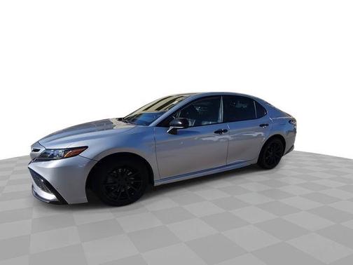 Ice Edge / Midnight Black Metallic 2021 Toyota Camry SE Nightshade