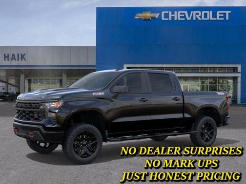 Black 2026 Chevrolet Silverado 1500 Custom Trail Boss