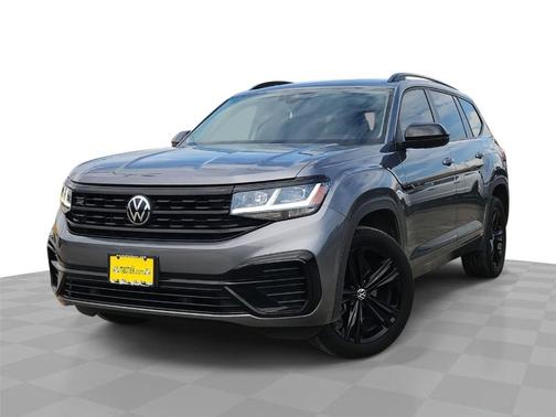 Platinum Gray Metallic 2023 Volkswagen Atlas 3.6 V6 SEL R-Line Black