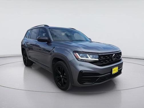 Platinum Gray Metallic 2023 Volkswagen Atlas 3.6 V6 SEL R-Line Black