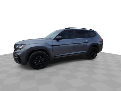 Platinum Gray Metallic 2023 Volkswagen Atlas 3.6 V6 SEL R-Line Black