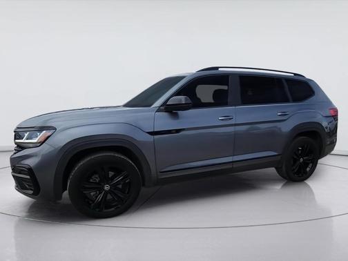 Platinum Gray Metallic 2023 Volkswagen Atlas 3.6 V6 SEL R-Line Black