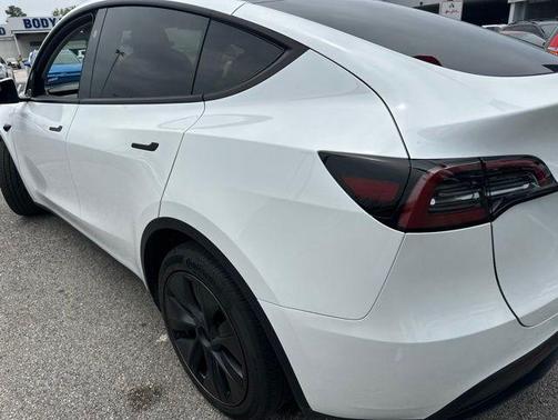 White 2025 Tesla Model Y Long Range