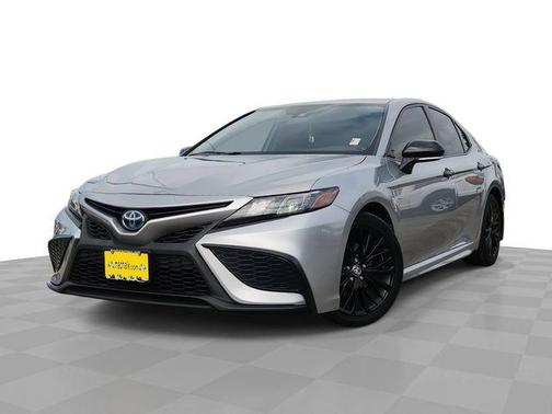 Celestial Silver Metallic 2022 Toyota Camry Hybrid Nightshade