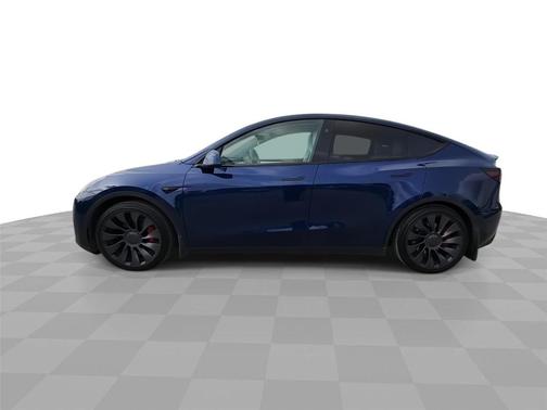 Blue 2024 Tesla Model Y Performance