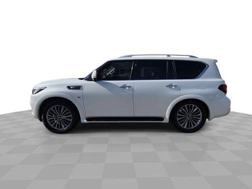 Moonstone White 2019 INFINITI QX80 Luxe