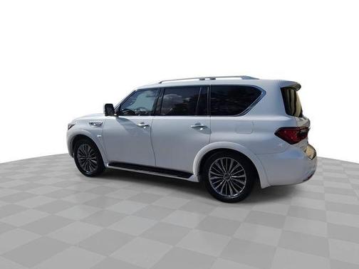 Moonstone White 2019 INFINITI QX80 Luxe