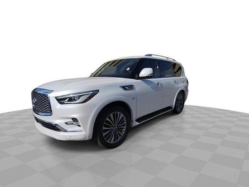 Moonstone White 2019 INFINITI QX80 Luxe