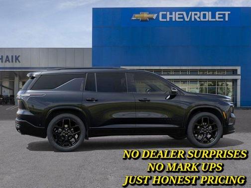 Black 2026 Chevrolet Traverse RS