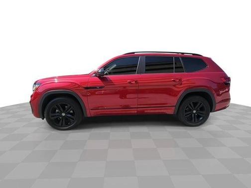 Aurora Red Metallic 2023 Volkswagen Atlas 3.6 V6 SEL R-Line Black