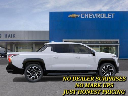 White 2025 Chevrolet Silverado EV RST