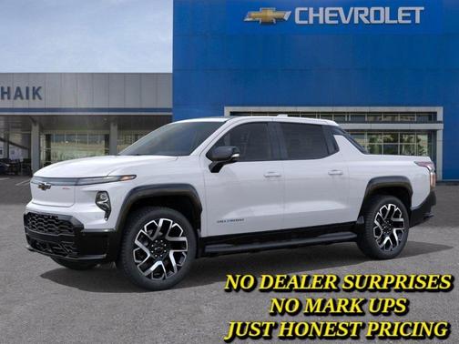 White 2025 Chevrolet Silverado EV RST