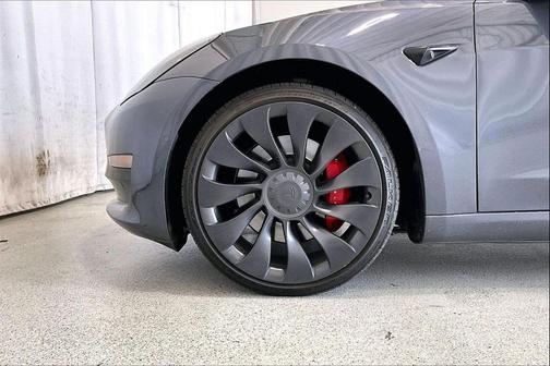 Gray 2022 Tesla Model 3 Performance