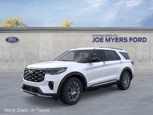 Star White Metallic Tri-Coat 2026 Ford Explorer Platinum