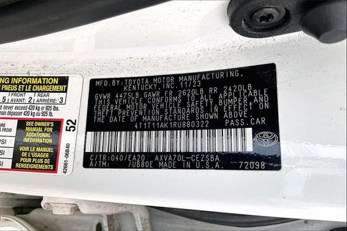 2024 Toyota Camry SE