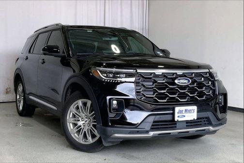 Agate Black Metallic 2025 Ford Explorer Platinum