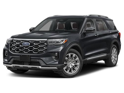 Agate Black Metallic 2025 Ford Explorer Platinum