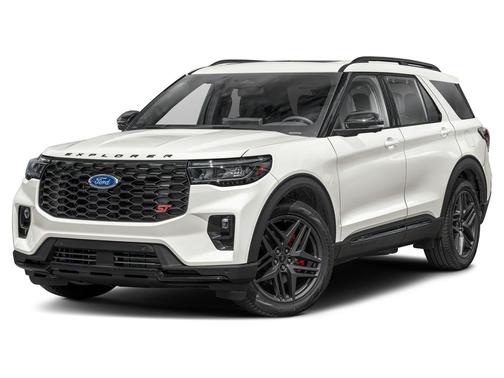 Star White Metallic Tri-Coat 2025 Ford Explorer ST