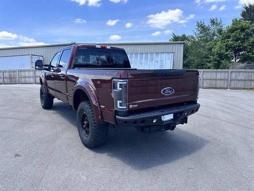 Red 2017 Ford F-250 Lariat