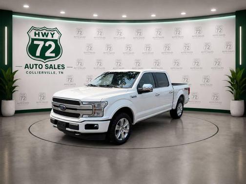 White Platinum Metallic Tri-Coat 2018 Ford F-150 Platinum