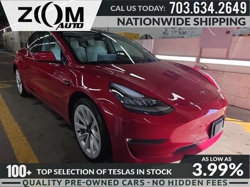 Red Multi-Coat 2021 Tesla Model 3 Long Range