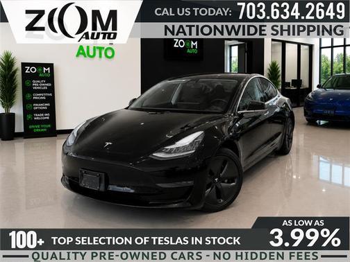 Solid Black 2018 Tesla Model 3 Long Range