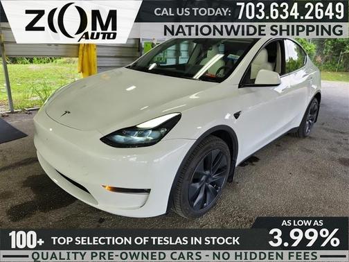 Pearl White Multi-Coat 2023 Tesla Model Y Long Range AWD
