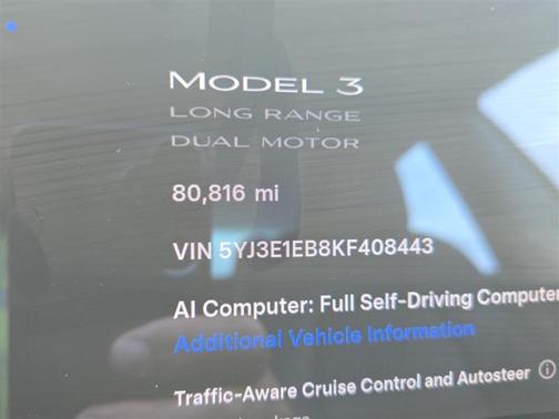Solid Black 2019 Tesla Model 3 Long Range