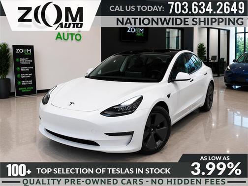 Pearl White Multi-Coat 2023 Tesla Model 3 Standard Range Plus