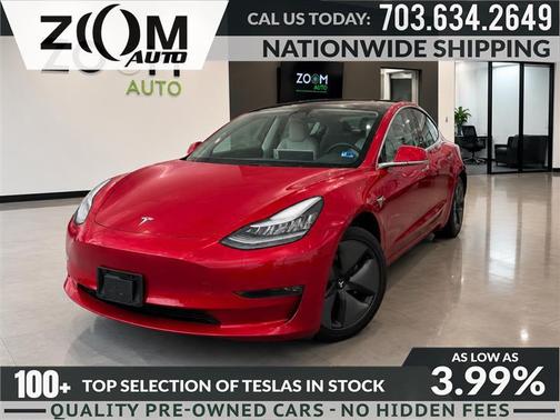 Red Multi-Coat 2018 Tesla Model 3 Long Range