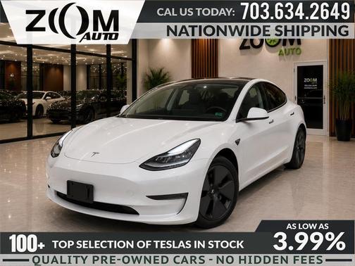 Pearl White Multi-Coat 2023 Tesla Model 3 Long Range