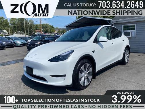 Pearl White Multi-Coat 2023 Tesla Model Y Long Range Dual Motor All-Wheel Drive