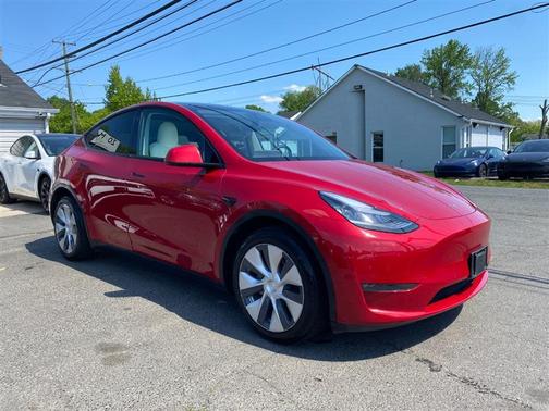 Red Multi-Coat 2021 Tesla Model Y Long Range Dual Motor All-Wheel Drive