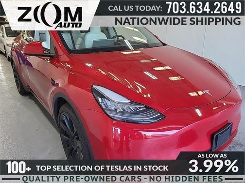 Red Multi-Coat 2021 Tesla Model Y Long Range Dual Motor All-Wheel Drive