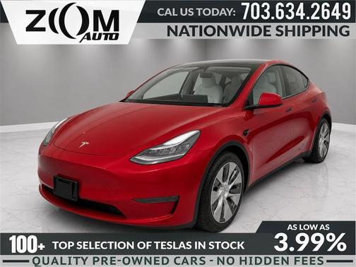 Red Multi-Coat 2021 Tesla Model Y Long Range Dual Motor All-Wheel Drive