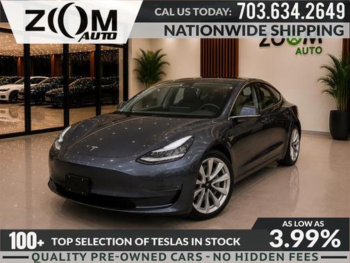 Solid Black 2018 Tesla Model 3 Long Range