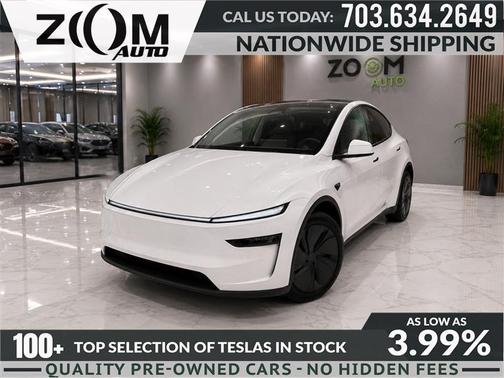 Pearl White Multi-Coat 2026 Tesla Model Y Long Range Launch Series