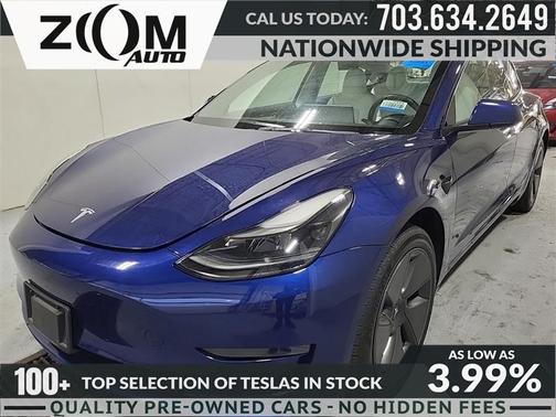Deep Blue Metallic 2023 Tesla Model 3 Standard Range Plus