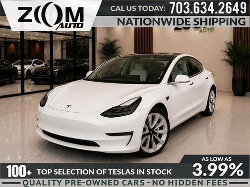 Pearl White Multi-Coat 2023 Tesla Model 3 Standard Range Plus