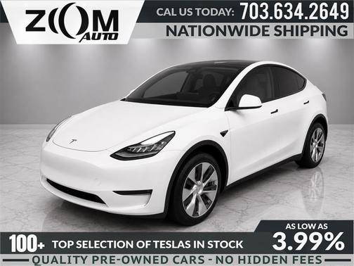 Pearl White Multi-Coat 2023 Tesla Model Y Long Range Dual Motor All-Wheel Drive