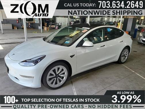 Pearl White Multi-Coat 2023 Tesla Model 3 Standard Range Plus