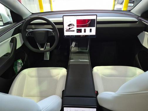 Pearl White Multi-Coat 2026 Tesla Model Y Long Range Launch Series