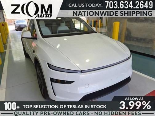 Pearl White Multi-Coat 2026 Tesla Model Y Long Range Launch Series