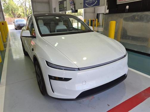 Pearl White Multi-Coat 2026 Tesla Model Y Long Range Launch Series