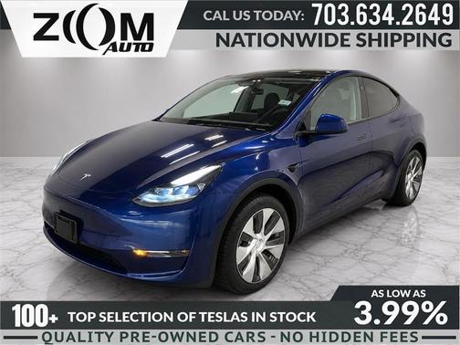 Deep Blue Metallic 2024 Tesla Model Y Long Range Dual Motor All-Wheel Drive