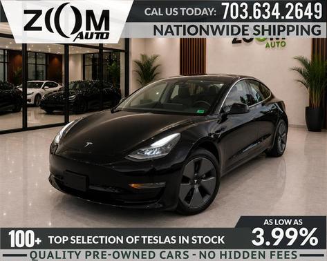 Solid Black 2022 Tesla Model 3 Long Range
