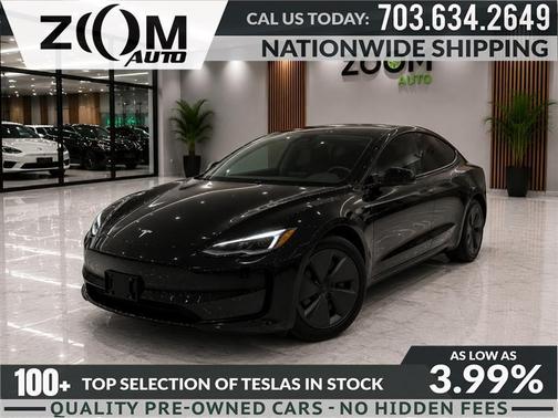 Solid Black 2024 Tesla Model 3 Long Range
